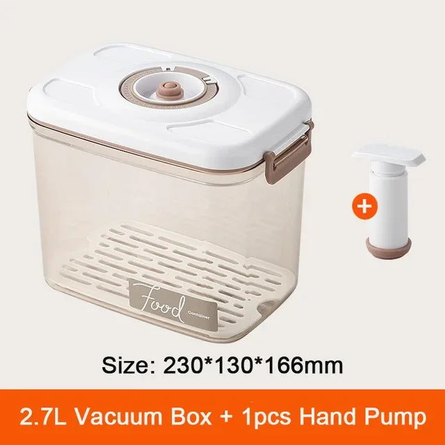 Food Vacuum Storage Box Fresh-Keeping Sealed Canister Large