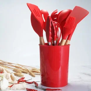 1pcs Silicone Utensils Non-Stick Kitchenware Cooking Bbq Spoon