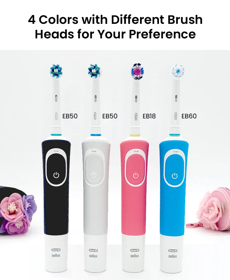 Oral D100 Electronic Toothbrush Adult Rechargeable Cross Action