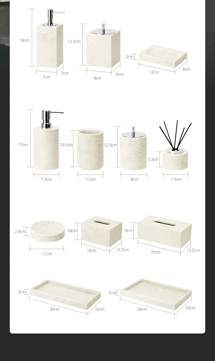 Crema Nuova Natural Marble Bathroom Elegent Soap Dish