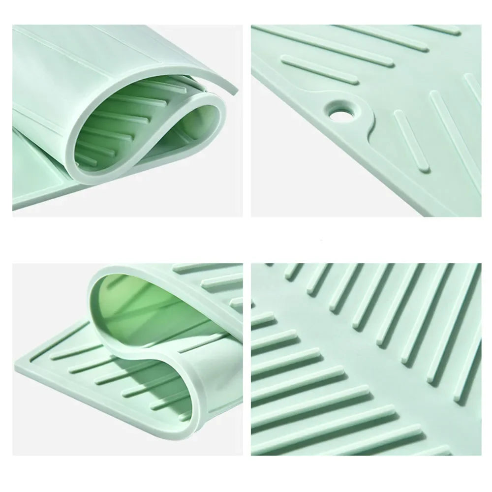 1pc Silicone Dish Drying Pad Non-Slip Dish Drying