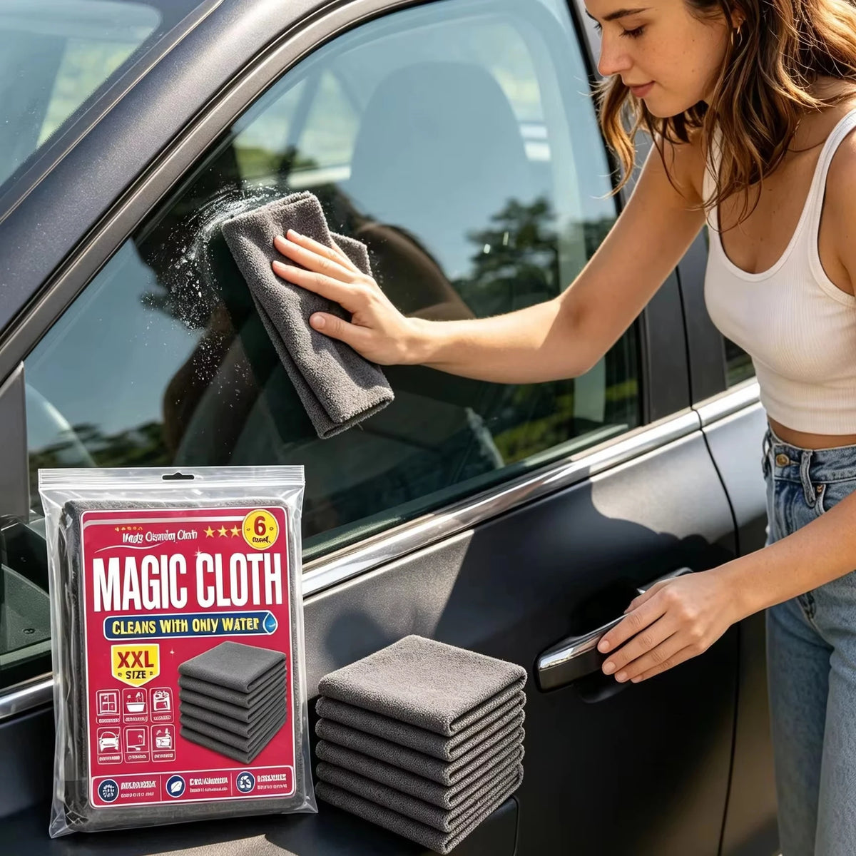 Pack Genie Magic Cleaning Cloth Microfiber Cleaning Cloths