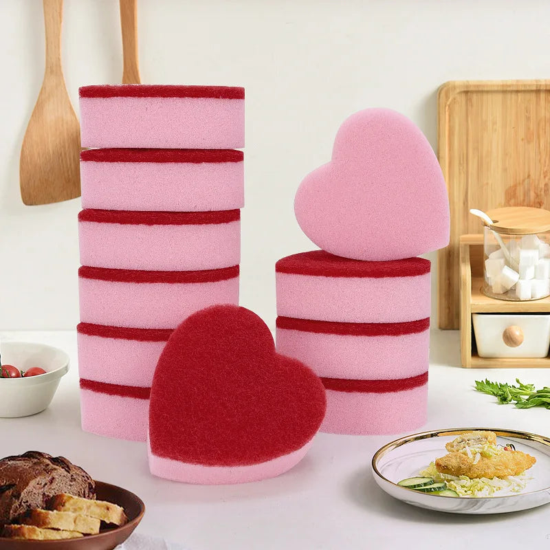 5/12pcs Non-Scratch Dish Sponge Dual Sided Sponges Dishes