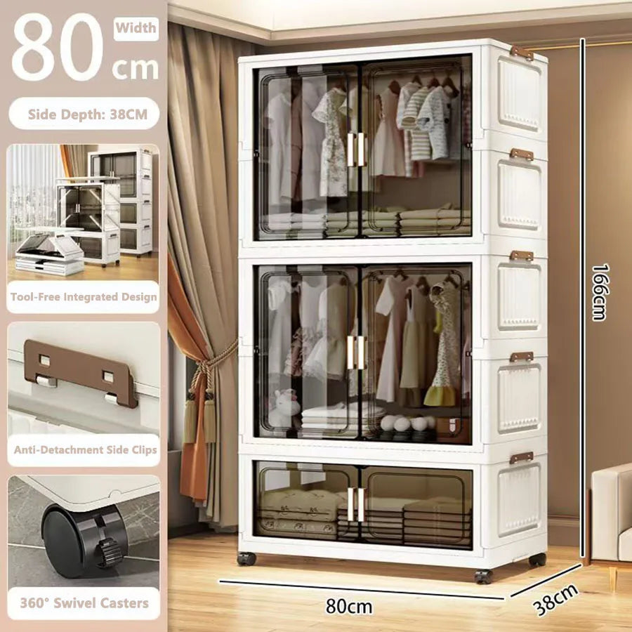 Storage Cabinet Folding Storage Box Living Room Toy