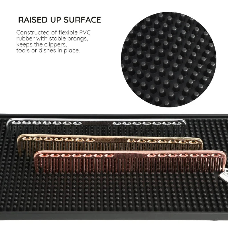 Salon Barber Mat Nonslip Barbershop Counter Mat Pvc