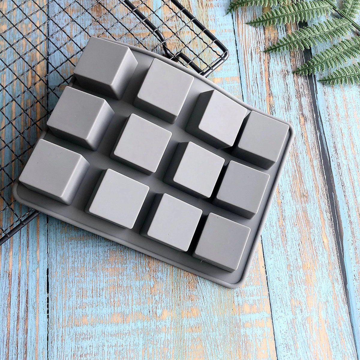 12 Squares Cake Cupcake Chocolate Baking Tray Fondant