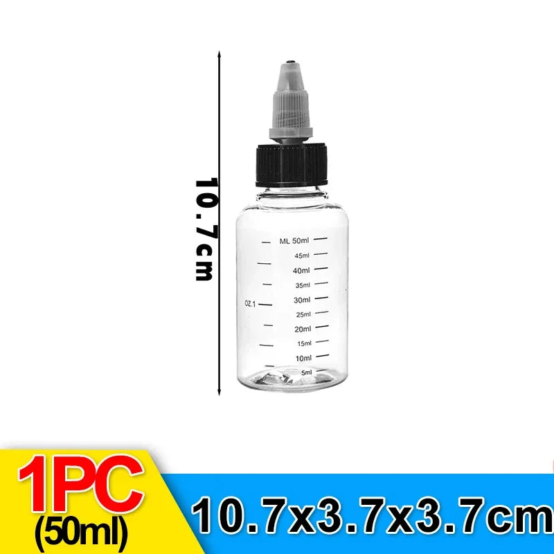 10/1pcs Plastic Squeeze Bottle Reusable Sauce Oil Dispenser