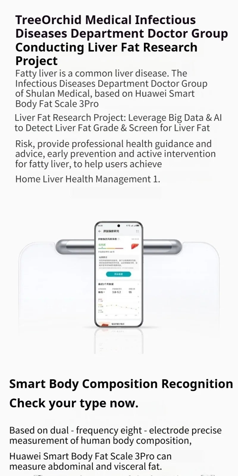 Huawei Body Fat Scale Pro Wifi Bluetooth Precision