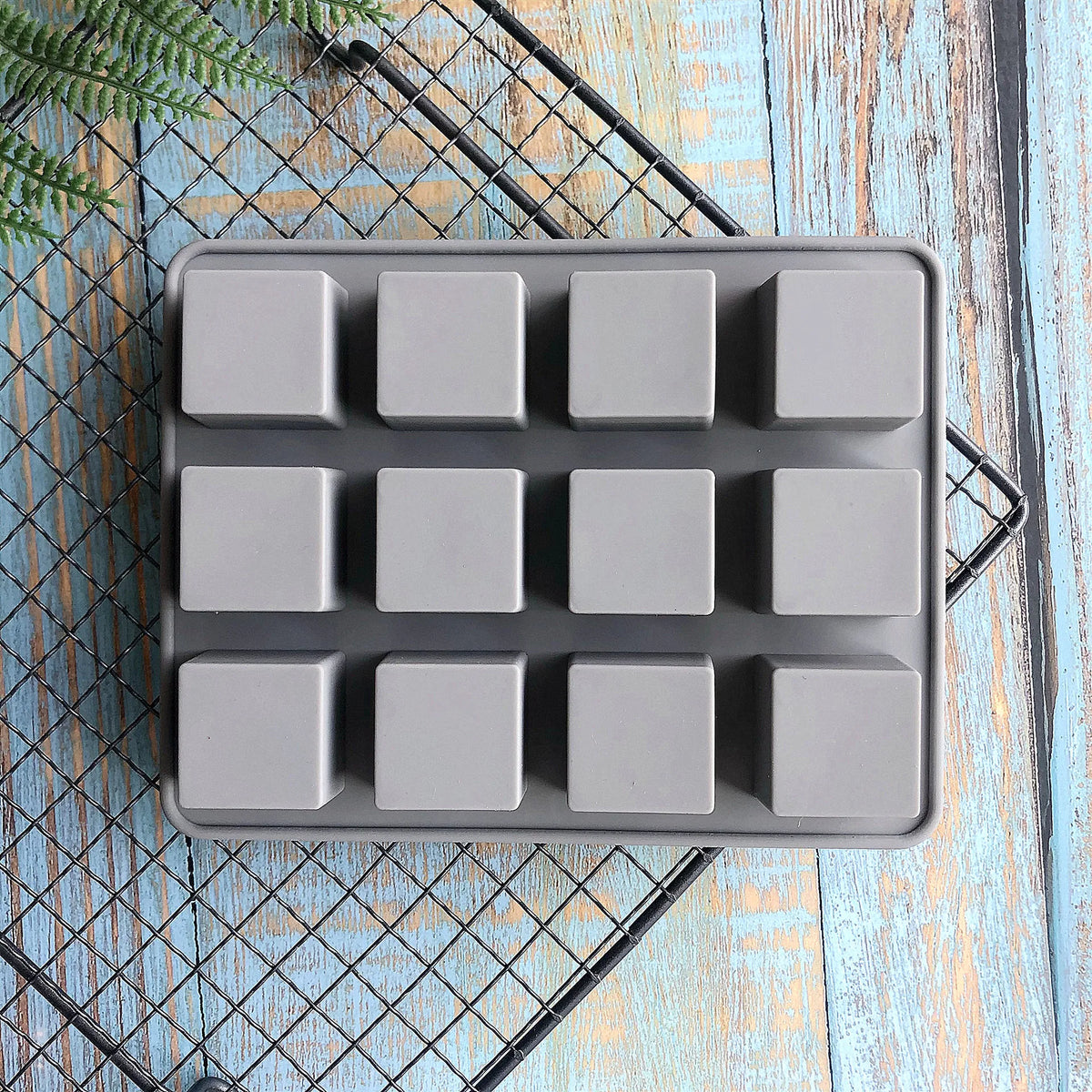 12 Squares Cake Cupcake Chocolate Baking Tray Fondant
