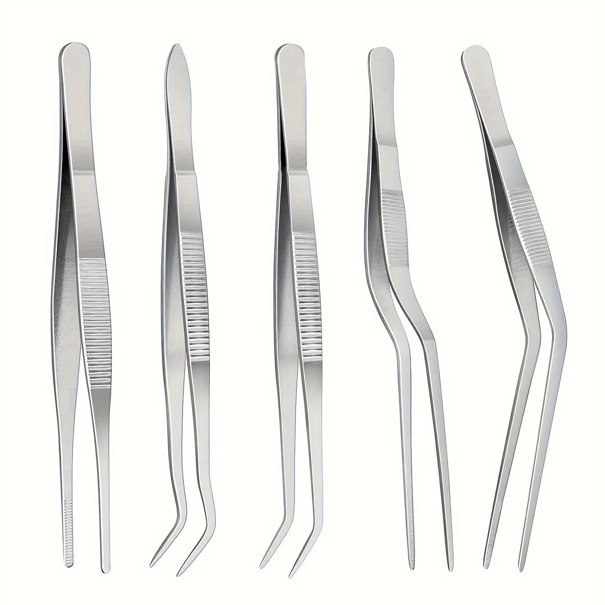Stainless Steel Plating Tongs Pro Chef Serving Tongs