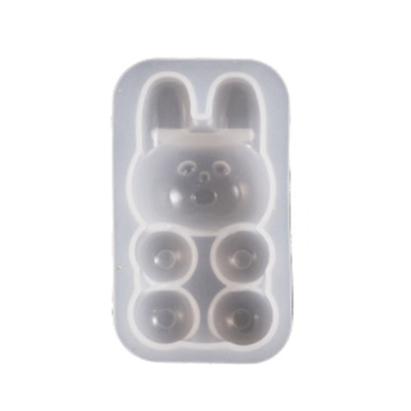 E0bf Diy Semi Three-Dimensional Bear Silicone Mold Epoxy