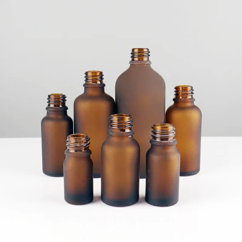 20/50 Pieces 20ml 30ml Frosted Amber Glass Dropper