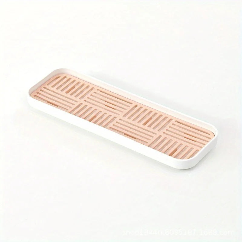 Sink Organizer Drain Tray Sponge Holder Cutlery Drainer