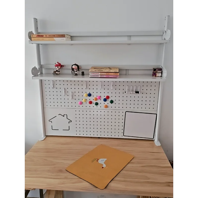Adjustable Desktop Storage Rack Pegboard Desk Bookshelf Organizer