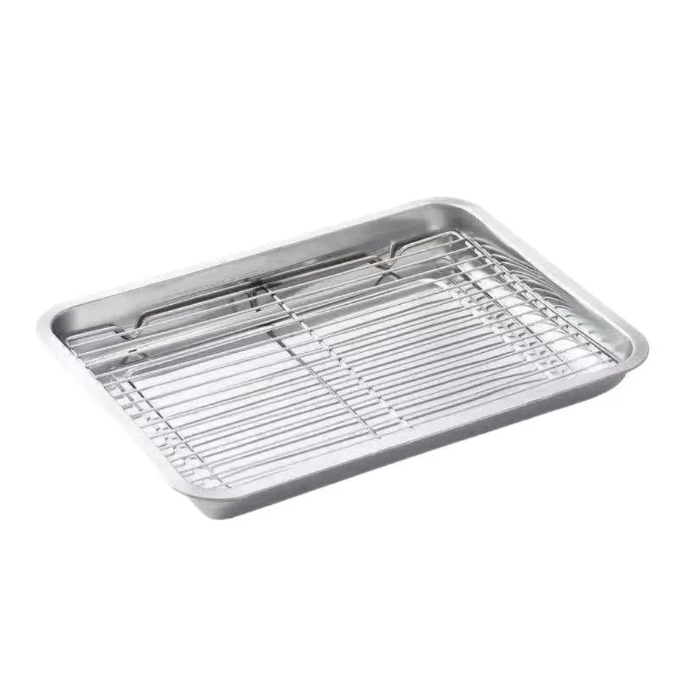 Non-Stick Stainless Steel Baking Pan Cooling Rack Removable
