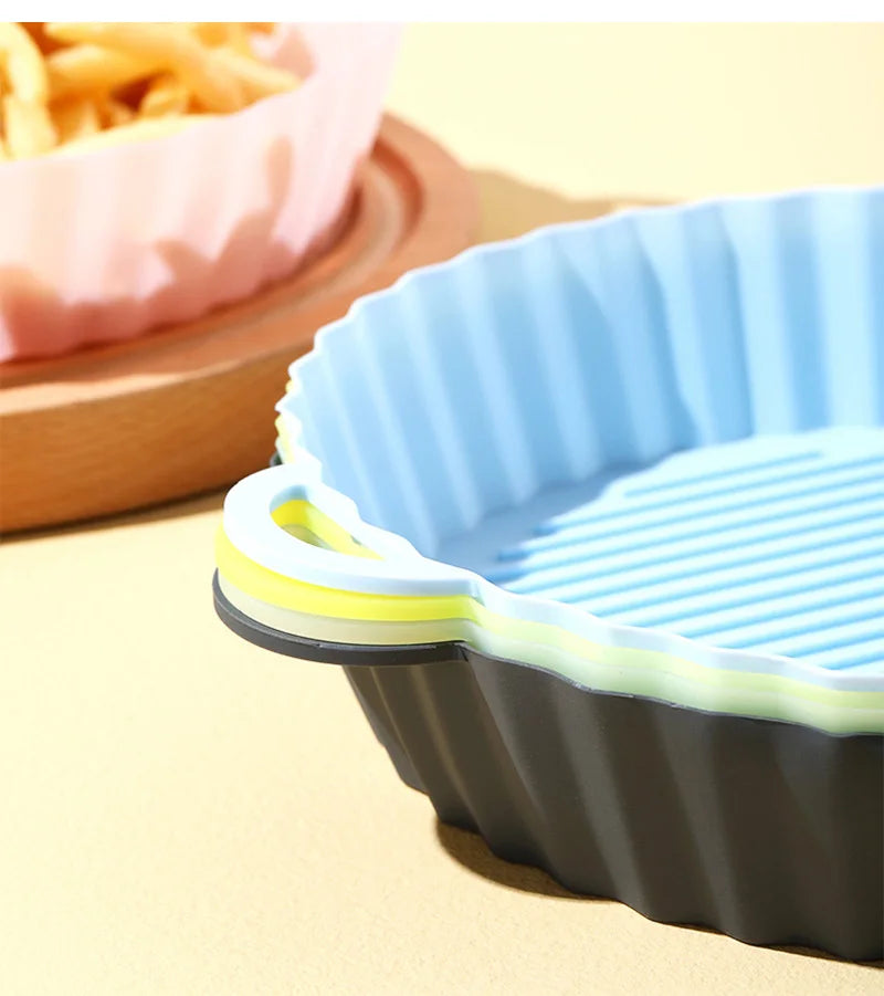 Silicone Air Fryer Liner Round Airfryer Oven Baking