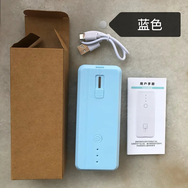 Compact In Rechargeable Bag Sealer Heat Seal Cutter
