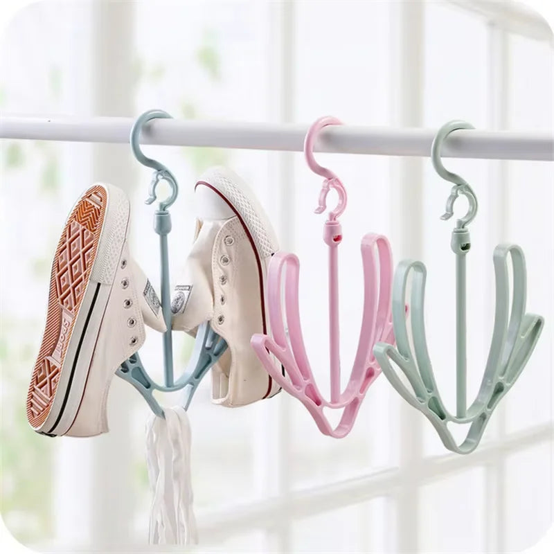 Plain Windproof Shoe Rack Sun Drying Rack Balcony