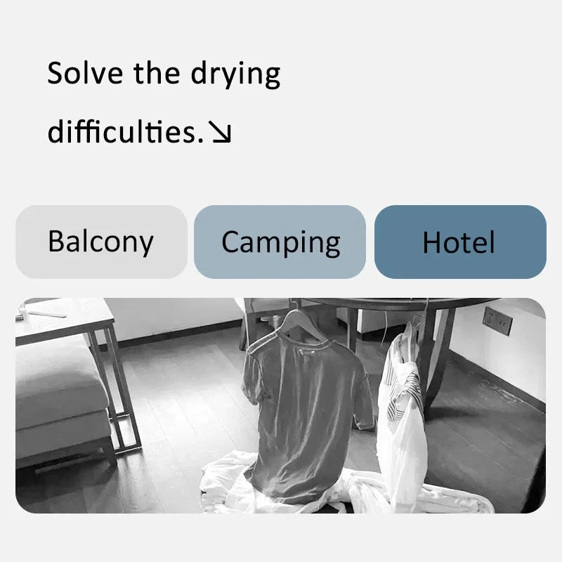 Foldable Clothes Drying Rack Non-Porous Suction Cup Stainless