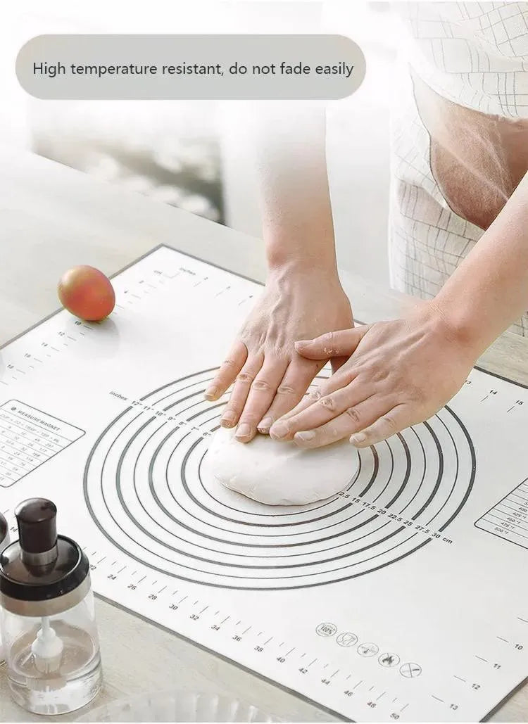 Black Silicone Baking Mat Kneading Pad Dough Mat
