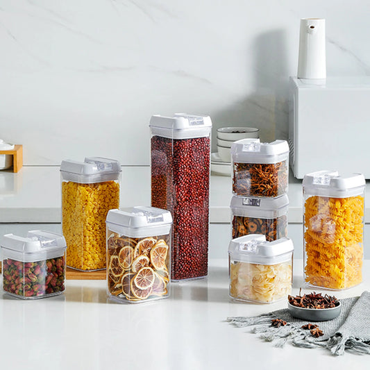 Clear Airtight Food Storage Containers Plastic Leak-Proof Food
