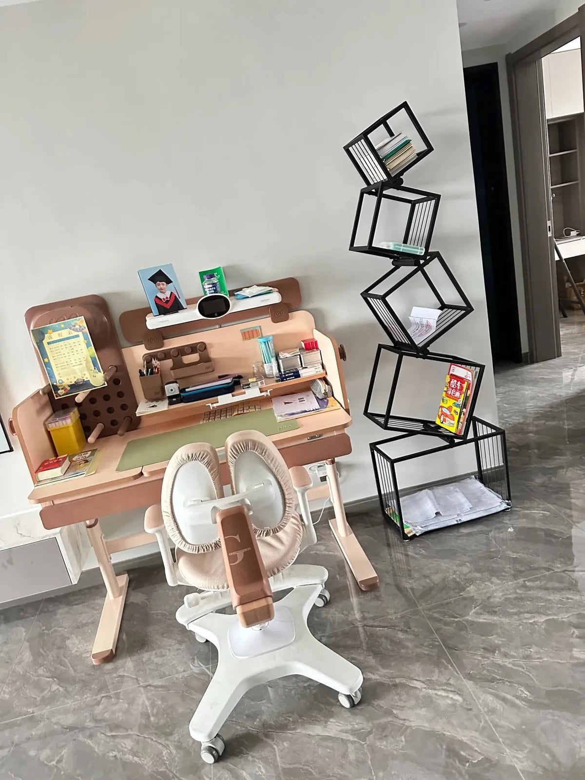 Modern Living Room Decor Iron Art Shelf Office