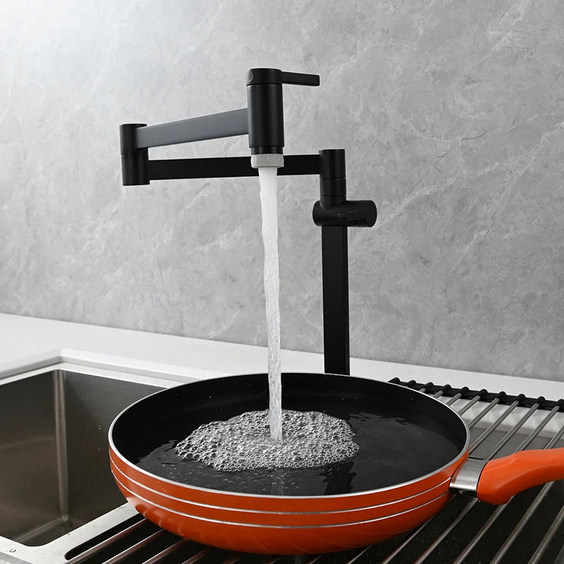 Ciencia Brass Pot Filler Faucet Deck Mount Stove