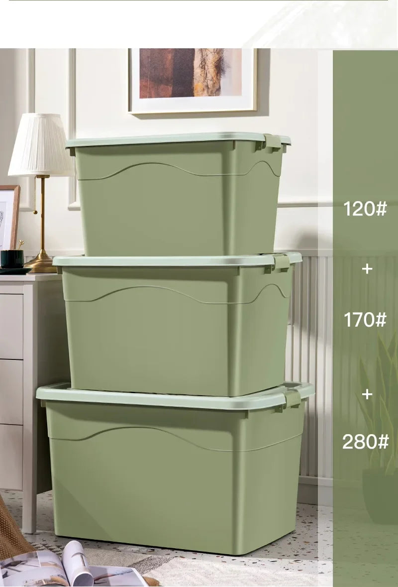 Extra Large Plastic Storage Box Heavy-Duty Reinforced Moving