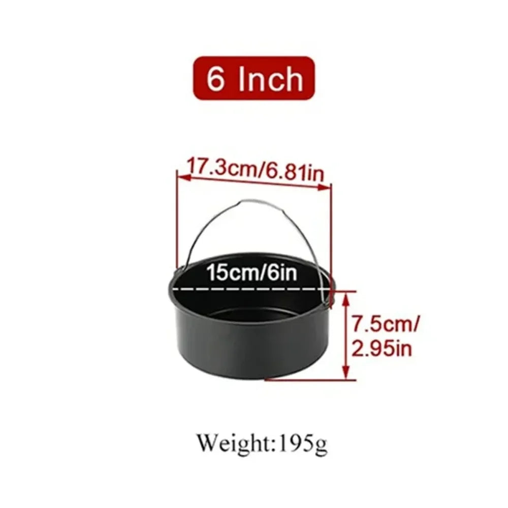 6/7/8 Inch Non-Stick Cake Pan Oven Air Fryer