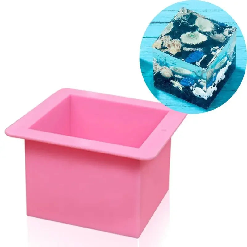 12cm/5 Super Large Cube Square Silicone Mold Resin