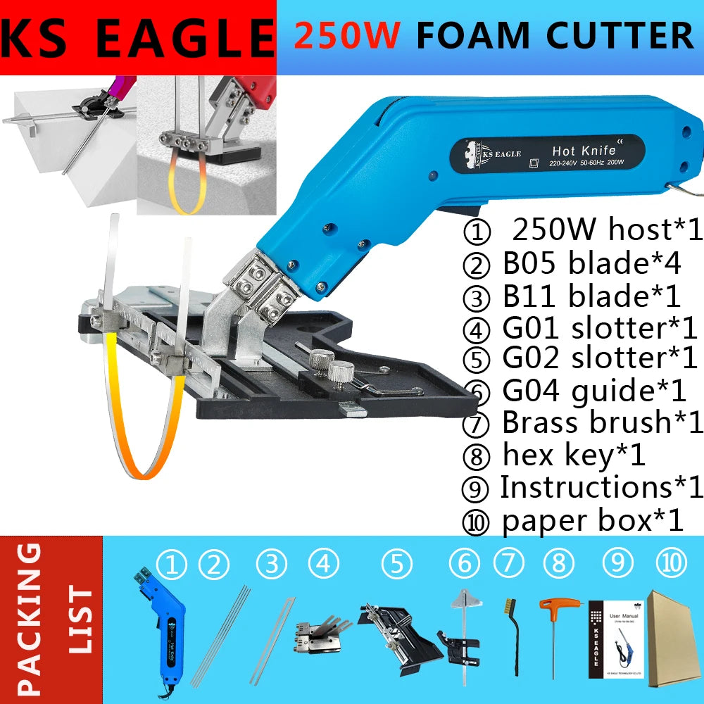 250w Thermo Knife Electric Wire Foam Cutter Polystyrene