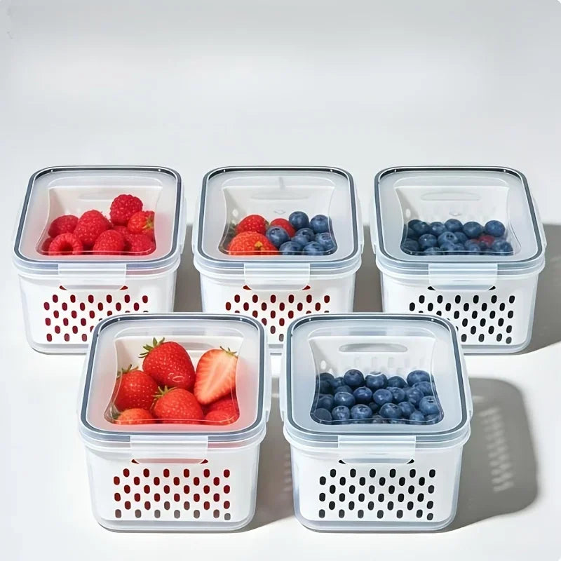 4pcs/Set Leak-Proof Food Storage Containers-Airtight Stackable