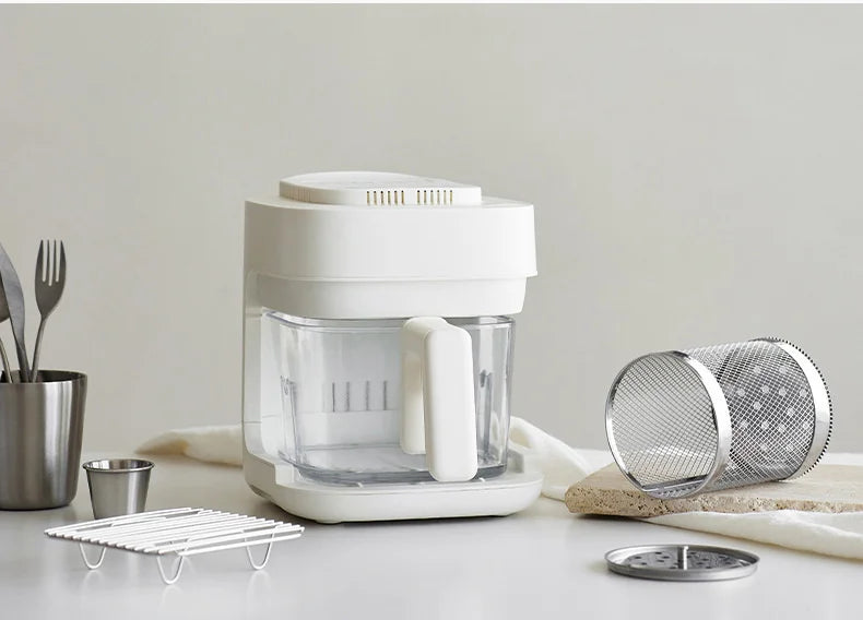 Air Fryer See-Through Glass Basket Small Non-Stick No