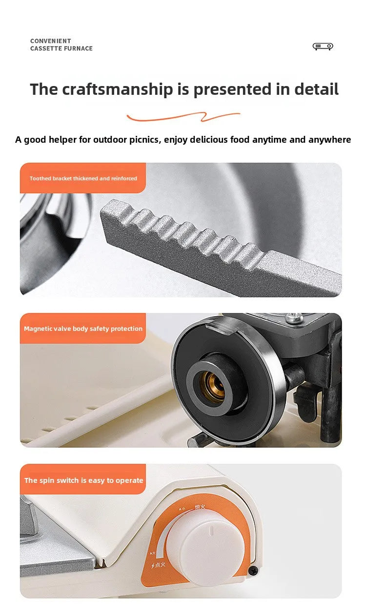 Ultra Thin Gas Cartridge Stove Outdoor Pot Casca