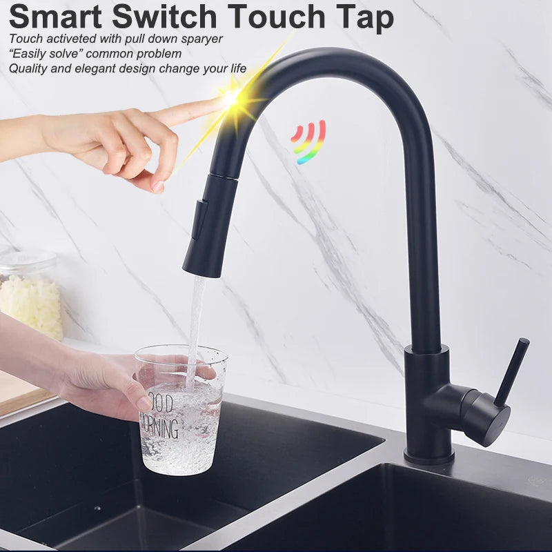 Smart Touch On Faucets 304 Stainless Steel Cold