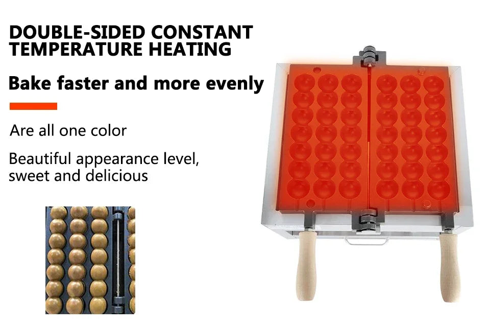 Xeoleo Electric Waffle Maker 1400w Candied Haws Skewer