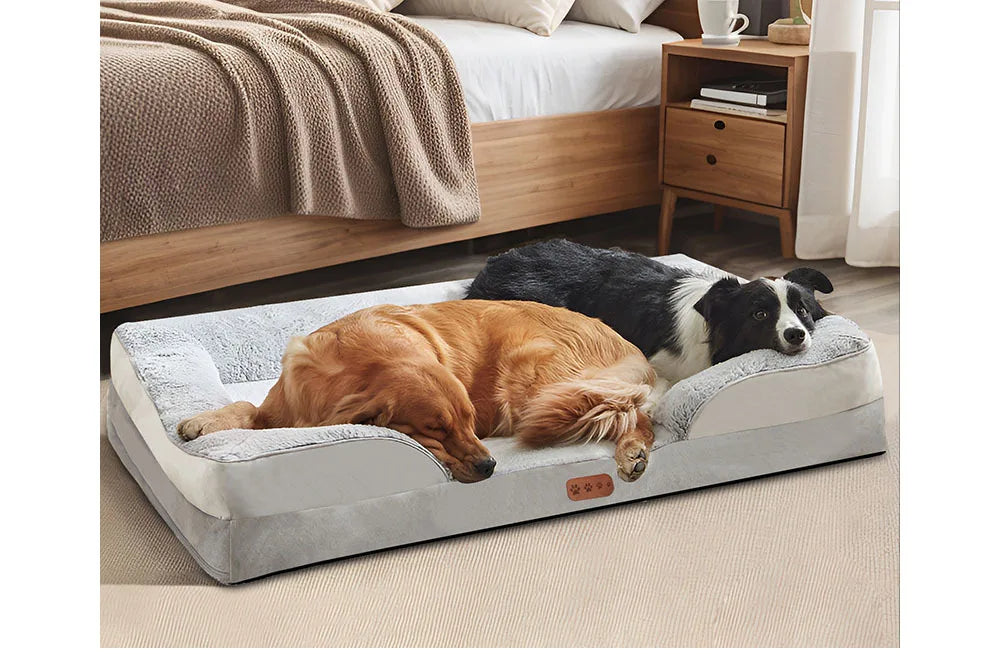 Orthopedic Memory Sponge Dog Bed Universal C-Type Armrest