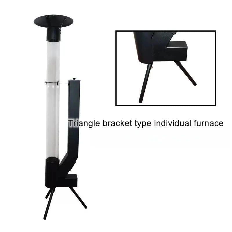 Vertical Wood Burning Rocket Stove Courtyard Heating Stove