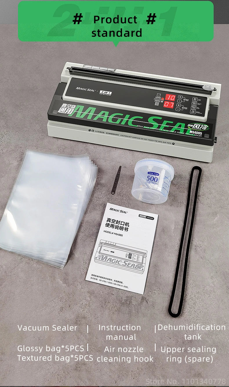 Magic Seal Ms4005 Commercial Vacuum Sealer Machine Automatic