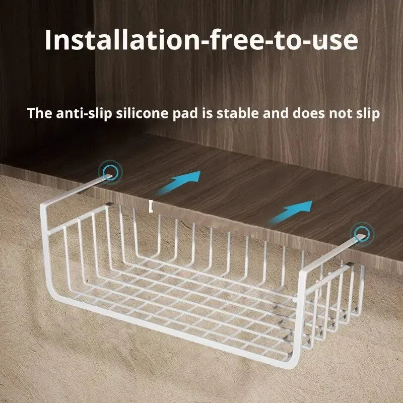 1pc Hanging Net Basket Iron Material Large Capacity