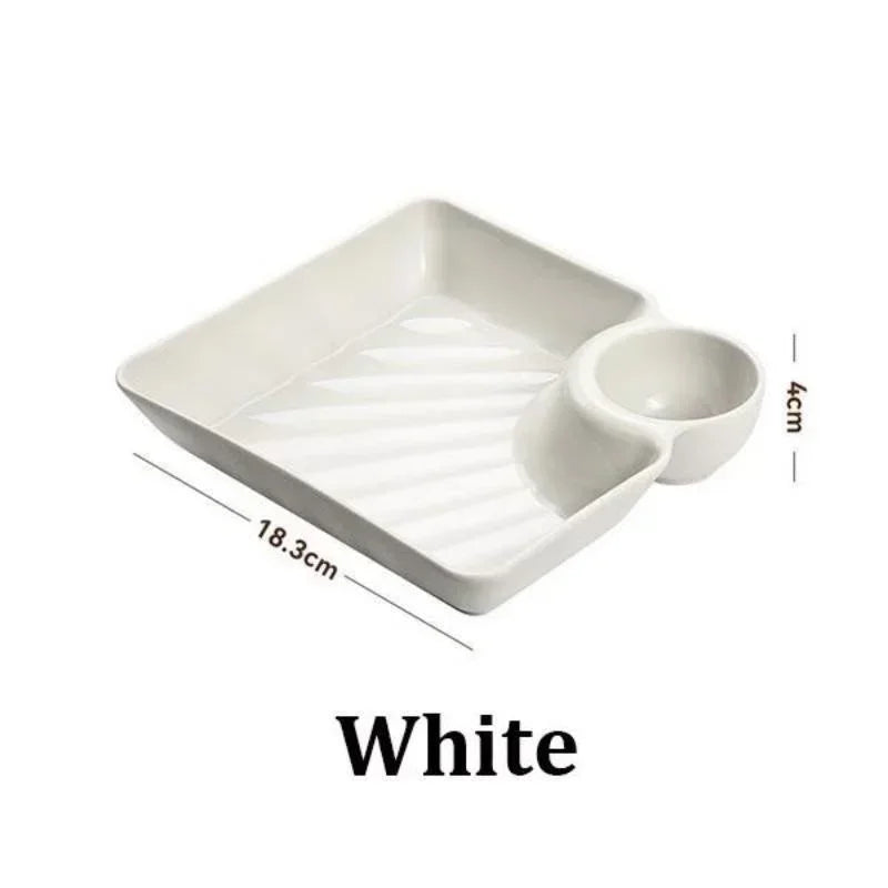 Chips Dip Plates Plastic Serving Platter Dumpling Plate