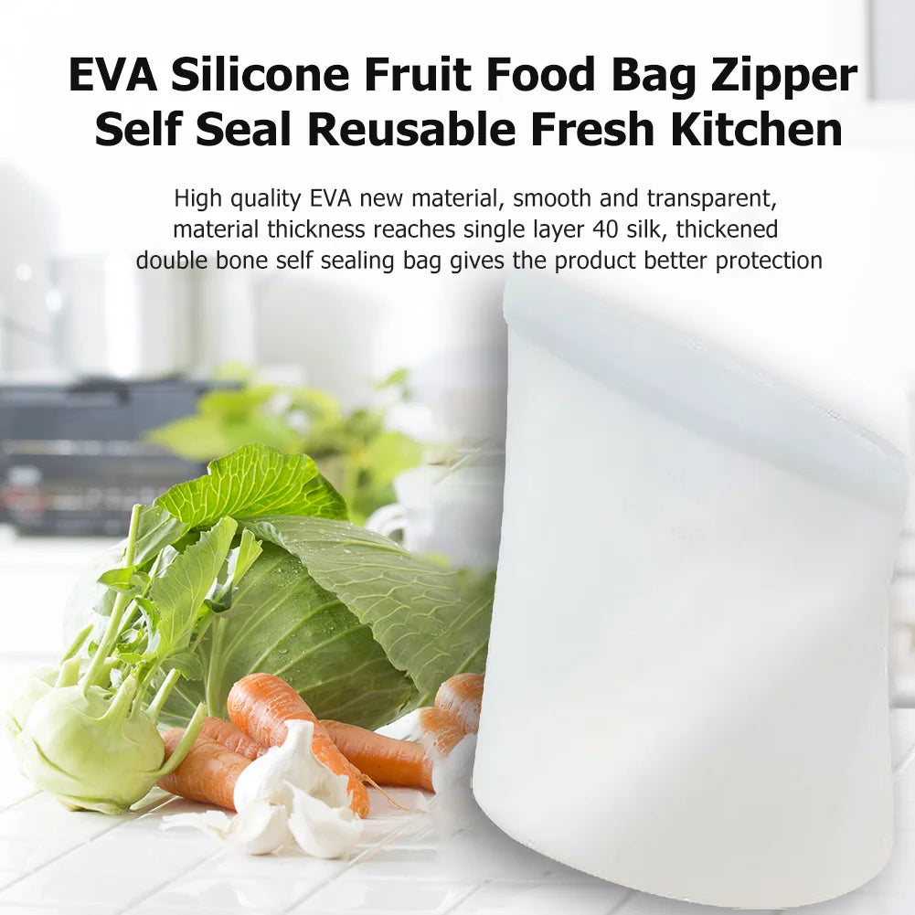 Silicone Food Storage Bags Leakproof Containers Reusable
