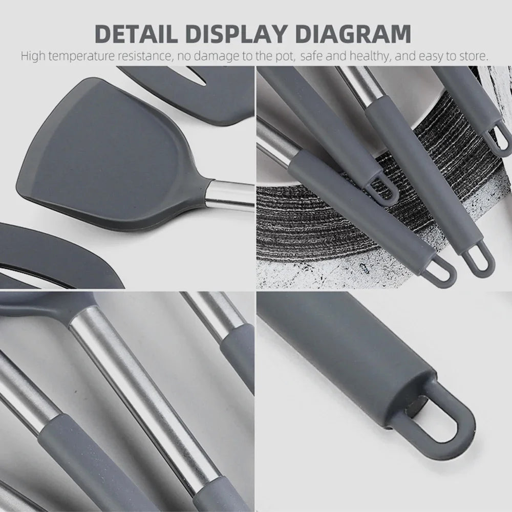 Quality Silicone Utensils Cooking Non Stick Kitchenware Heat