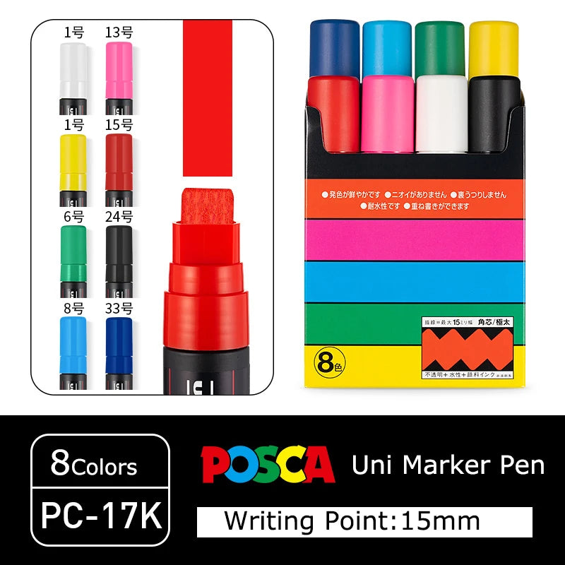 Uni Posca Full Marker Pen Storage Bag Pc-1m