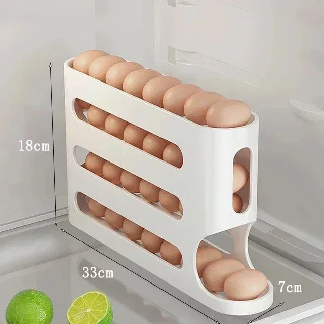 Layers Automatic Rolling Egg Holder Rack Fridge Egg