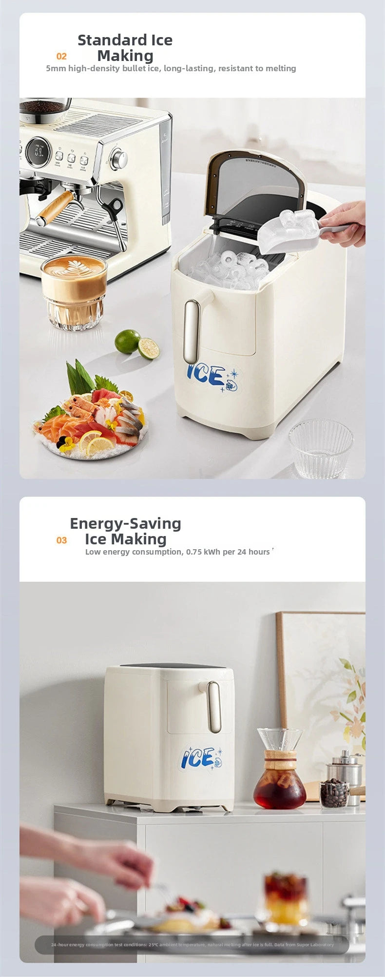 Mini Ice Maker Machine Dorm Student Automatic Ice