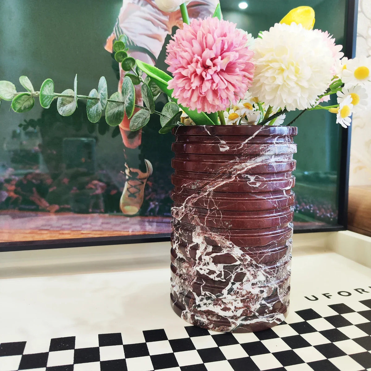 Natural Marble Wine Chiller Bucket Cooler Wine &