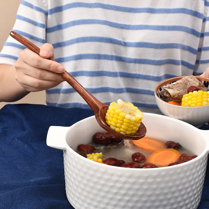 Long Handle Ramen Wooden Spoon Japanese Cooking Utensils