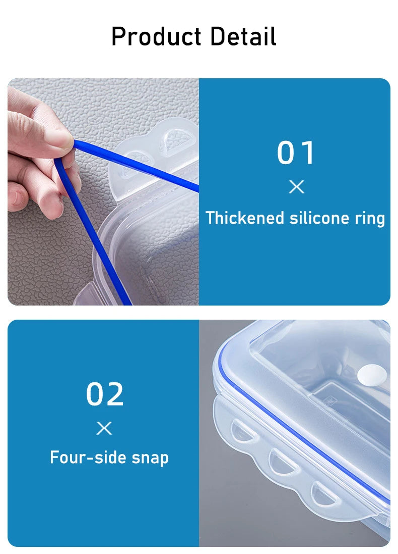 Vacuum Food Storage Box Transparent Storage Container Fridge