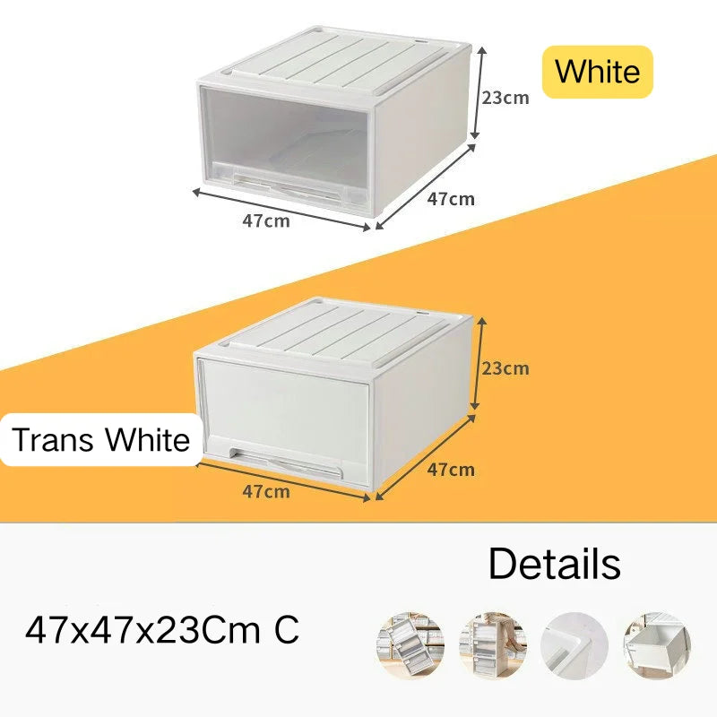 Stacking Storage Drawer Boxes Large Capacity Wardrobe Drawer